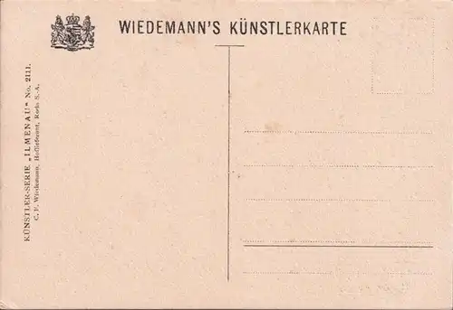 AK Ilmenau, Goethemäuschen, Wiedemann carte, inachevée