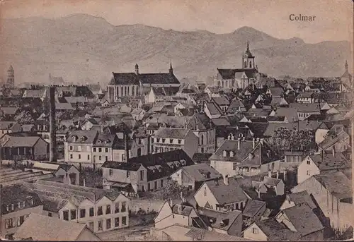 CPA Colmar, Vue générale, non roulée