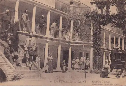 CPA Les Fumades les Bains, Pavillon Thérèse, gelaufen 1904