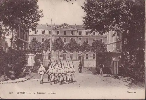CPA Bourg en Bresse, La Casente, Poste militaire, couru