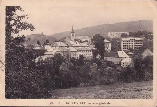 CPA Hauteville, Vue générale, couru en 1936