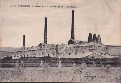 CPA Dannes, L Usine de la Couronne, ungelaufen