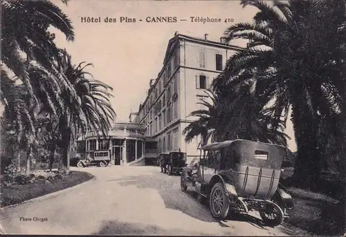 CPA Cannes, Hôtel des Pins, non roulé