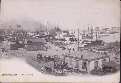 CPA Bordeaux, Les Quais, incurvé