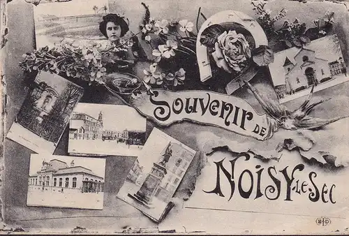 CPA Souvenir de Noisy le Sec, inachevé