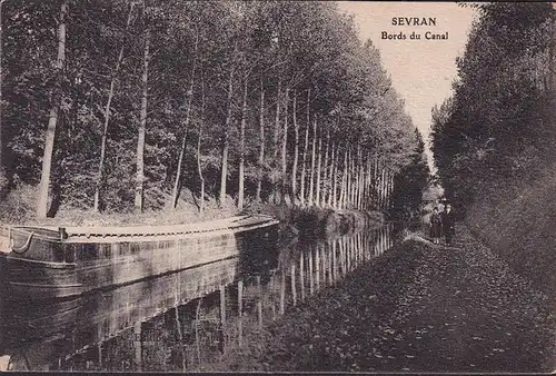 CPA Sevran, Bords du Canal, incurvé