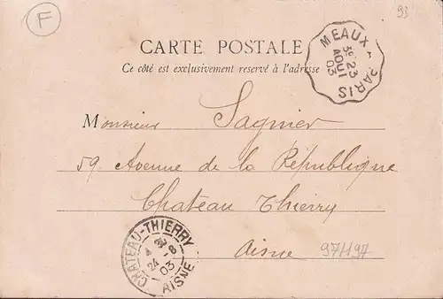 CPA Le Raincy, avenue Nicolas Carnot, Boucherie, Spiritueux, couru en 1903