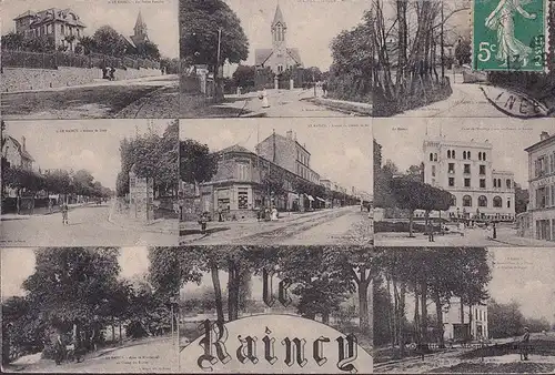 CPA Le Raincy, Avenue deu Chemin, Petites Familles, Avenue de Livry, gelaufen