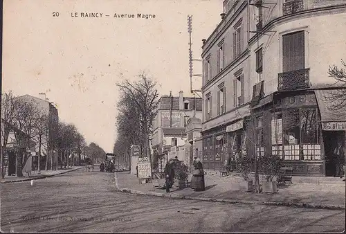 CPA Le Raincy, Avenue Magne, Moto Naphta, Benzo Moteur, Cycles Autos, gelaufen 1912
