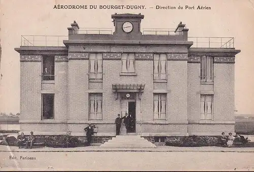 CPA Le Bourget Dugny, Aérodrome, Direction du Port de l'Aérie, incurvée