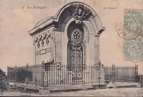 CPA Le Bourget, Le Caveau, gelaufen 1906