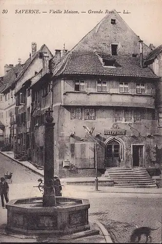 CPA Saverne, Vieille Maison, Grande Rue, Joseph Heyl, inachevé