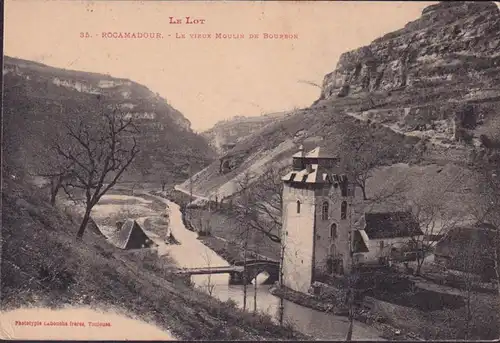 CPA Rocamadour, Le vieux Moulin de Bourbon, ungelaufen
