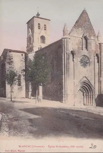 CPA Blanc, Eglise St. Arthemy, non roulée