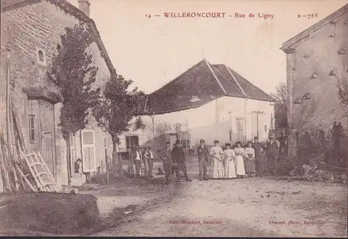 CPA Willeroncourt, Rue de Ligny, ungelaufen