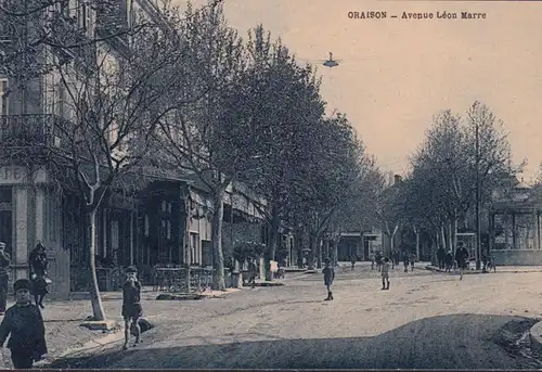 CPA Oraison, Avenue Leon Marre, ungelaufen