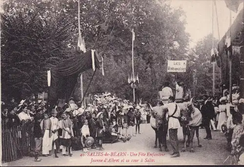 CPA Salies de Bearn, Une Fete Enfantine, Les Vendangeurs, ungelaufen