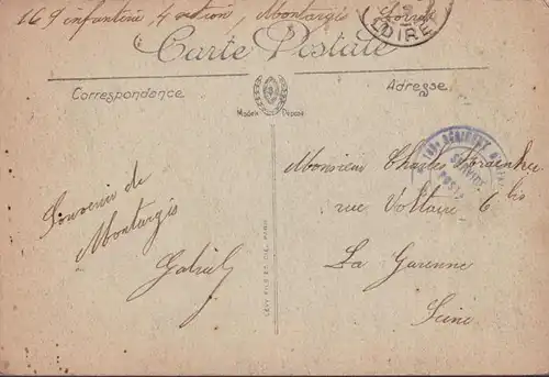 CPA Montargis, Le Pont de Tivoli, gelaufen