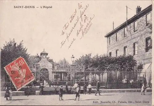 CPA Saint Denis, L Hopital, gelaufen