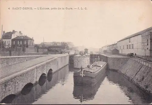 CPA Saint Denis, L Ecluse , pres de la Gare, ungelaufen