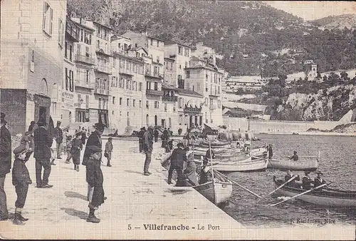 CPA Villefranche, Le Port, Wines, Brandy, American Drug Store, inachevé en 1924