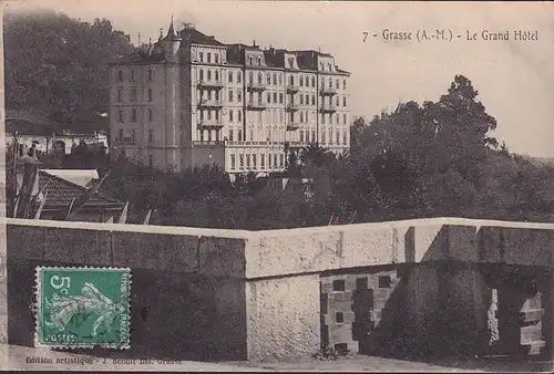 CPA Grasse, Le Grand Hotel, couru