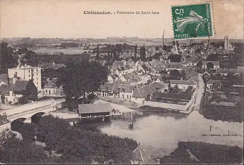 CPA Chateaudun, Panorama de Saint Jean, couru