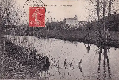 CPA Chateaudun, Le Chateau vu des Abres, gelaufen