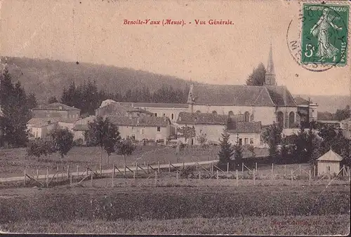 CPA Benoite Vaux, Vue generale, gelaufen 1907