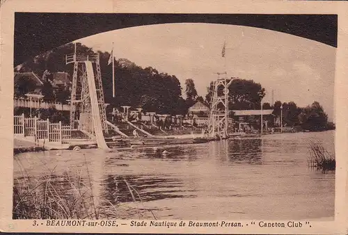 CPA Beaumont sur Oise, Stade Nautique de Beaumont Persan, Caneton Club, gelaufen 1943