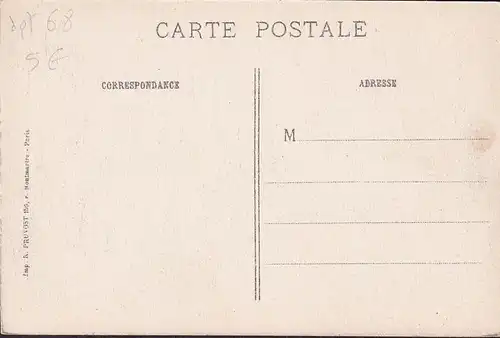 CPA Gommersdorf, Type de maisons alsaciennes, ungelaufen