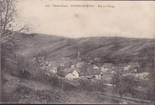 CPA Bourbach le Bas, Vue du Village, ungelaufen