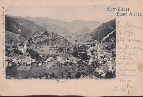 AK Ober Elsass, Odern, Stadtansicht, 1898