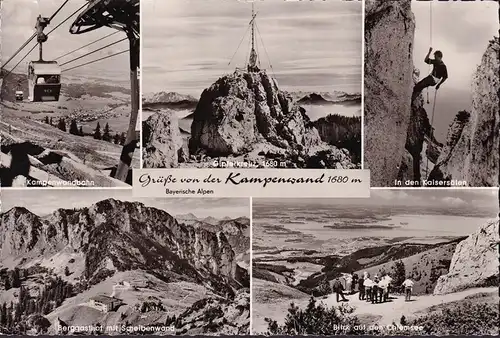 AK Bayern, Kampenwand, Berggasthof, Kampenwandbahn, Kaisersälen, gelaufen
