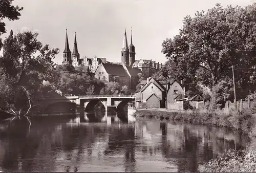 AK Mersebuurg, Blick über die Saale auf Schloß und Dom, ungelaufen