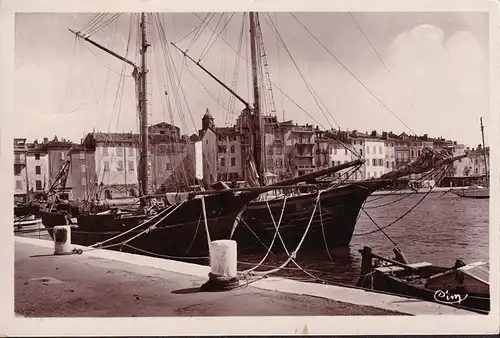 CP Saint Tropez, Un coin du Port, gelaufen 1937