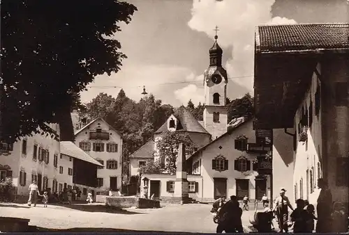 AK Bad Kohlgrub, Marktplatz, Kirche, ungelaufen