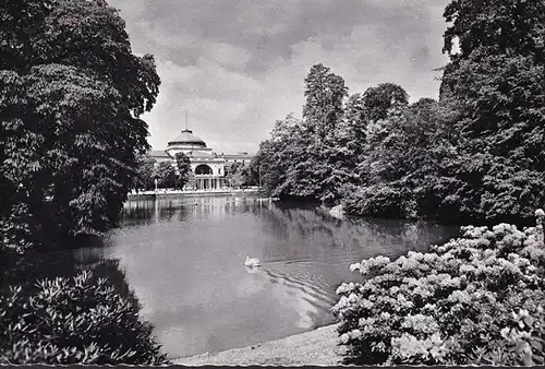 AK Wiesbaden, Kurgarten mit Kurhaus, gelaufen 1966