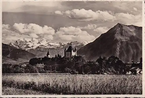 AK Thun mit Blümlisalp und Niesen, gelaufen 1937