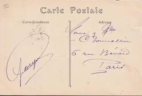 CPA Bayonne, La Caserne du Chateau Neuf, gelaufen 1914