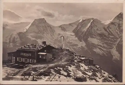 AK Edelweißhütte auf der Edelweißspitze, gelaufen 1950