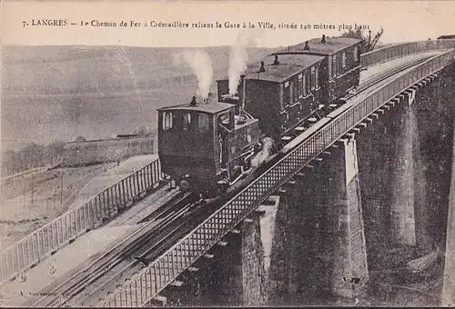 CPA Langres, Le Chemin de fer, ungelaufen