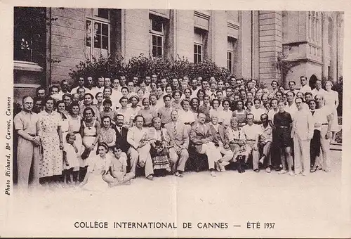 CPA Cannes, College international de Cannes, ete 1937