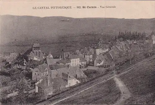 CPA Saint Cernin, Vue Generale, ungelaufen