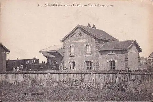 CPA Acheux, La Gare, ungelaufen