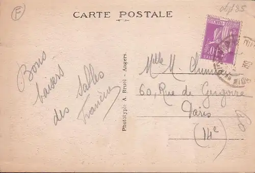 CPA Sables d Olonne, La Peche de la Sardine, gelaufen 1939