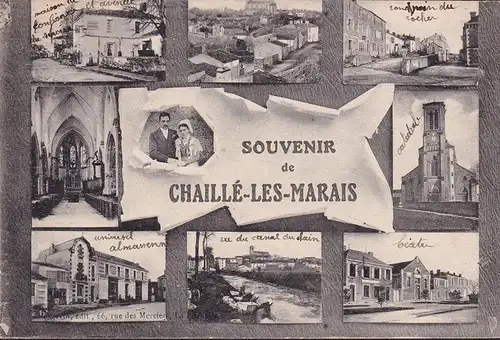 CPA Souvenir de Chaille les Marais, ungelaufen