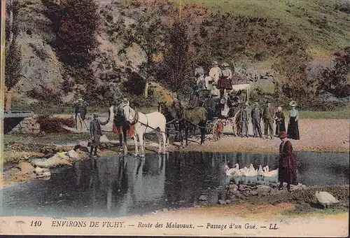 CPA Vichy, Route des Malavaux, Passage d un Gue, ungelaufen