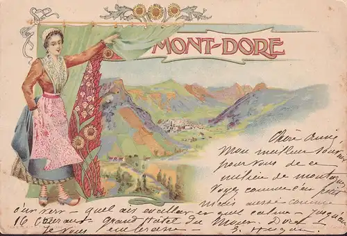 CPA Le Mont Dore, Vue panoramique, gelaufen 1903
