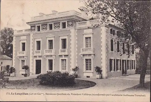 CPA Mezin, Residence famillale du President Famillieres, gelaufen 1909
